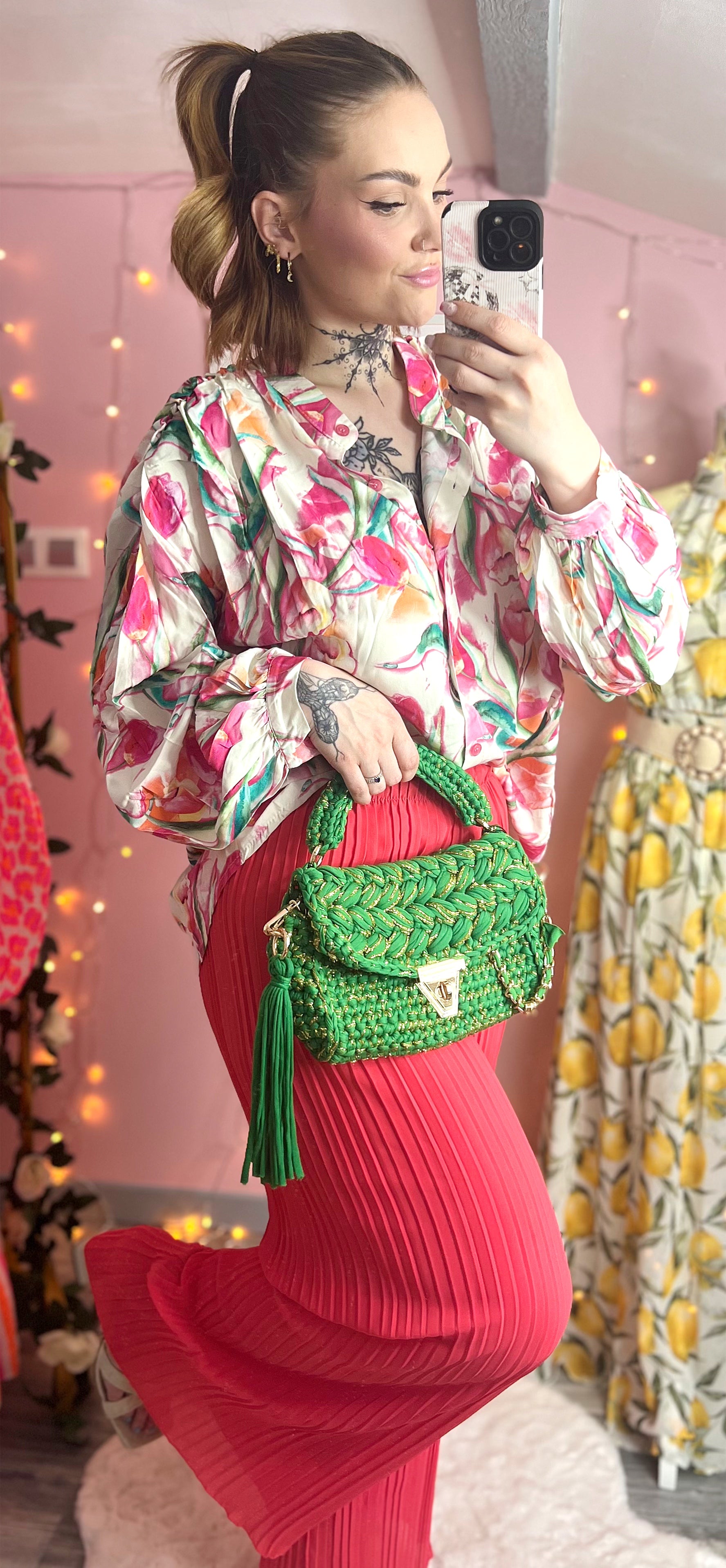 Sac SUNNY vert et or