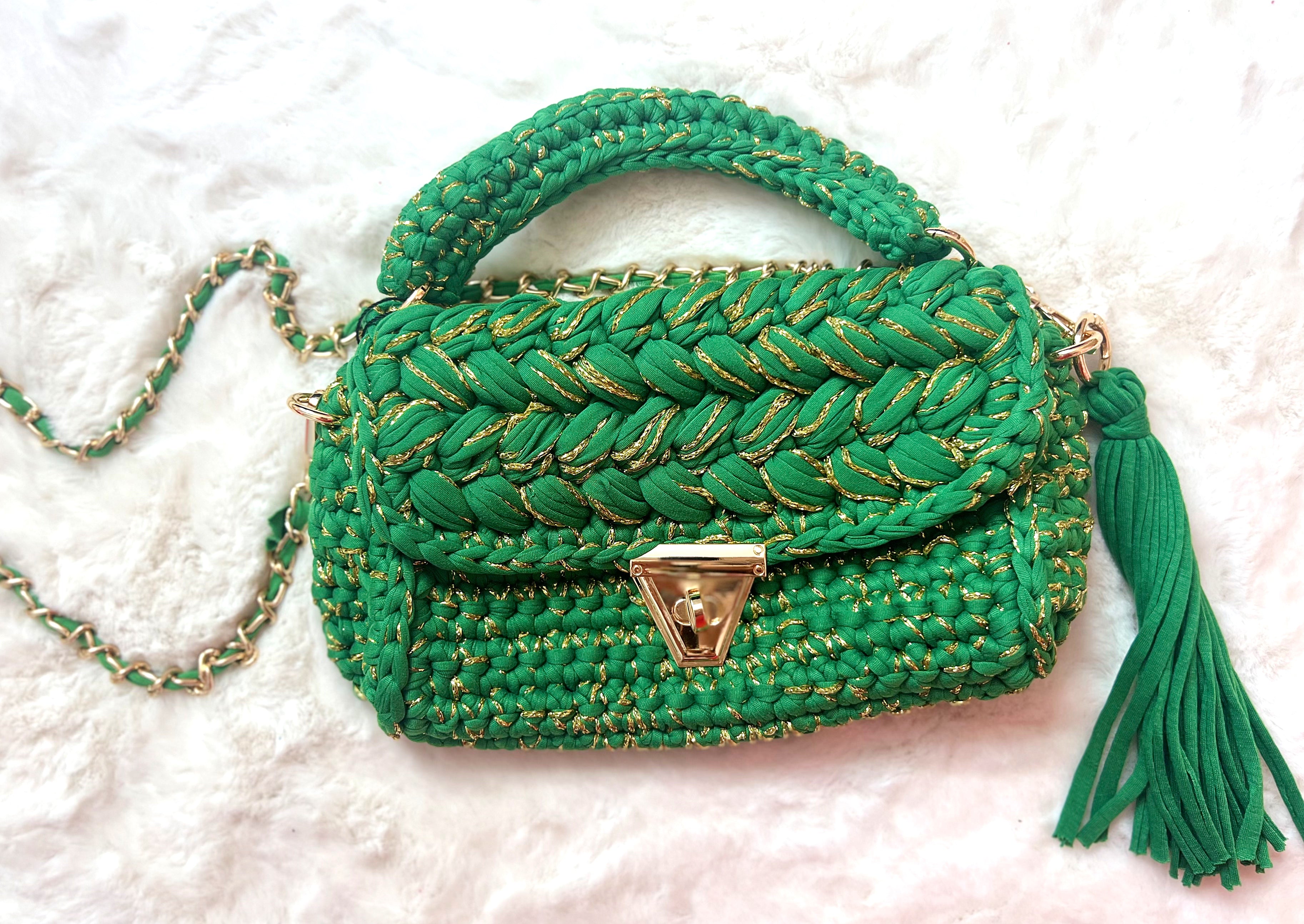 Sac SUNNY vert et or